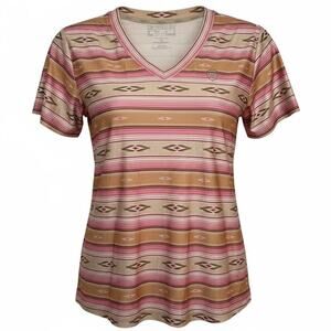 Ariat Women's Laguna Printed Performance V-Neck T-Shirt, Size M, Like New
